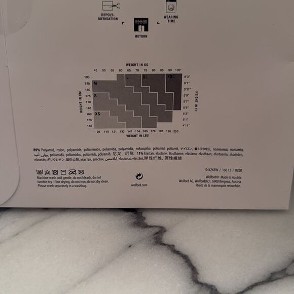 NWT WOLFORD Aurora 15 Tights size XS - Picture 5 of 5